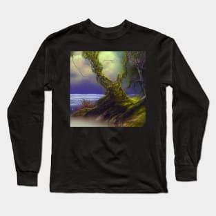 Green Jungle In The Sea Long Sleeve T-Shirt